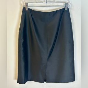 Badgley Mischka Black Silk wool blend Skirt size 6